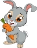 Пин содержит это изображение: Little funny bunny stock vector. Illustration of easter - 105004294